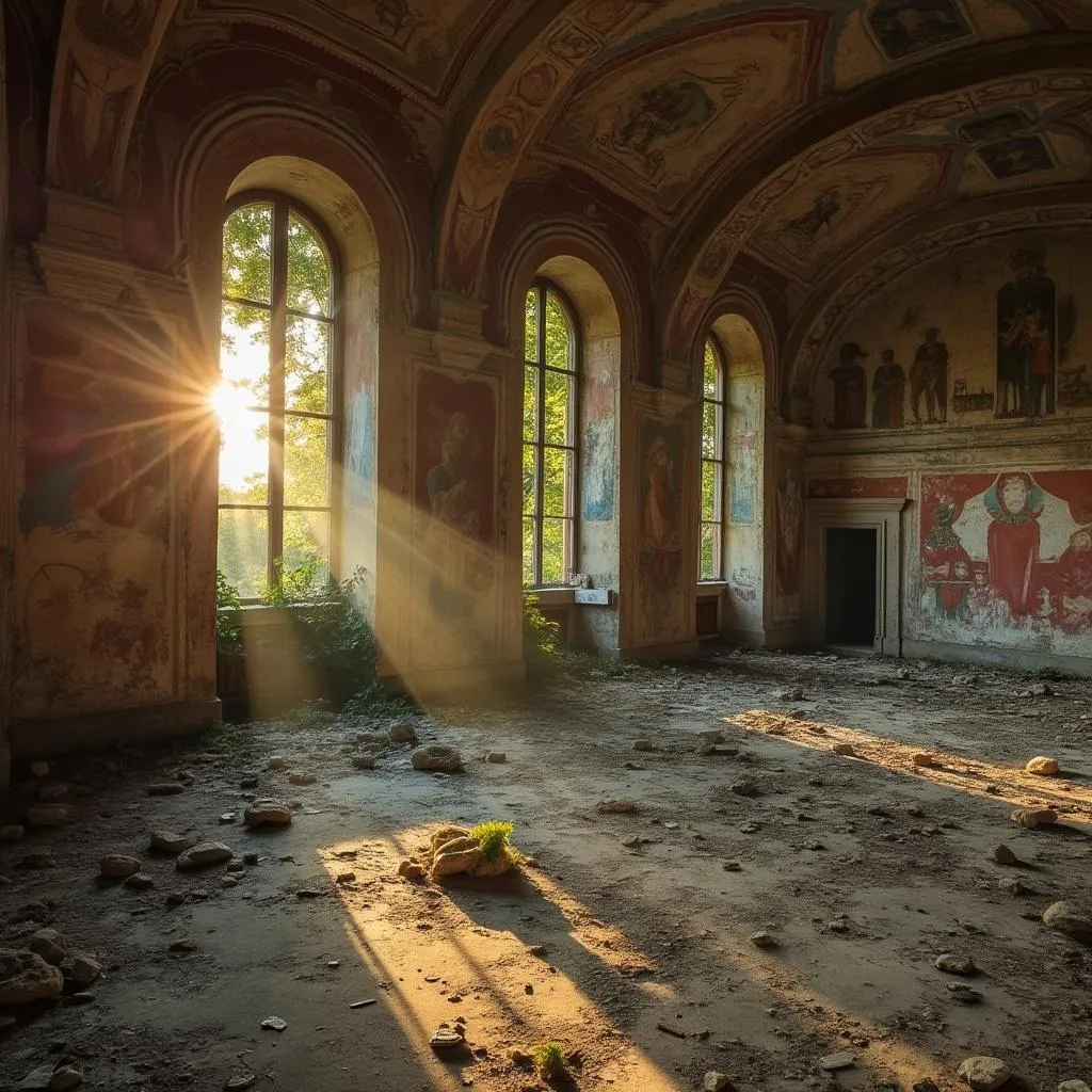 Villa storica abbandonata in Toscana