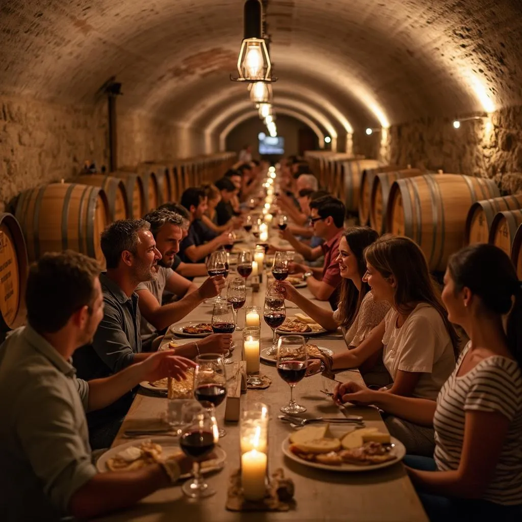 Tour gastronomico in una cantina tradizionale