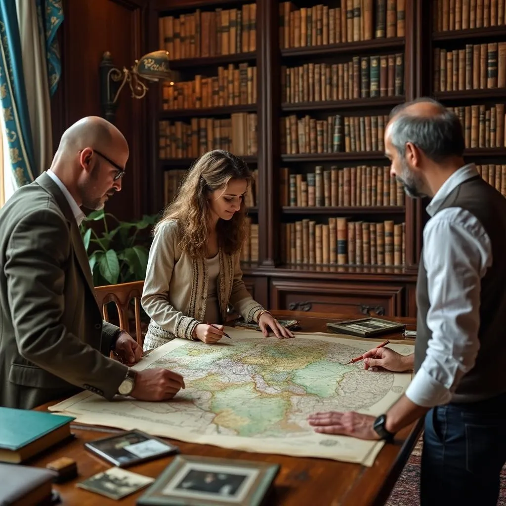 Il nostro team mentre progetta un nuovo tour